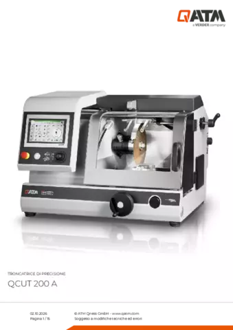 Scheda tecnica del prodotto Qcut 200 A