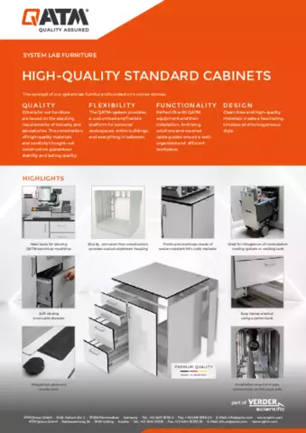 Standard Cabinets - System lab furniture