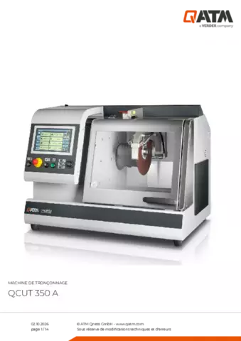 Fiche produit Qcut 350 A