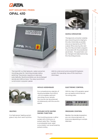 Opal 410 Catalogue pages