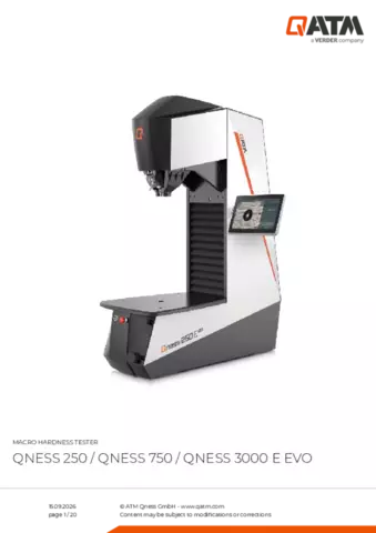 Product data sheet Qness 250-750-3000 E EVO