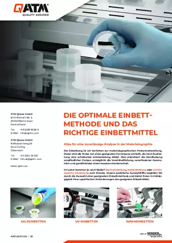 Die optimale Einbettmethode