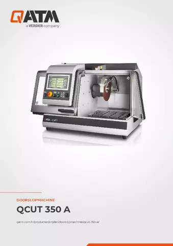 Productinformatieblad Qcut 350 A