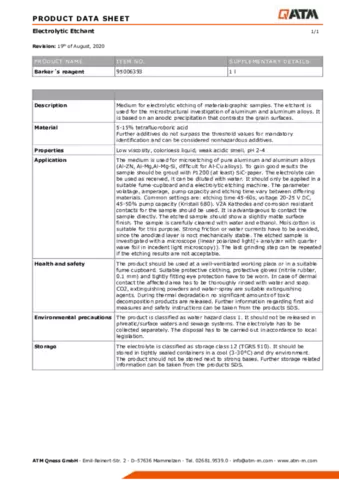 Barkers reagent