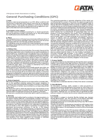GENERAL PURCHASING CONDITIONS (GPC)