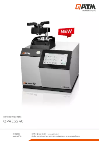 Productinformatieblad Qpress 40