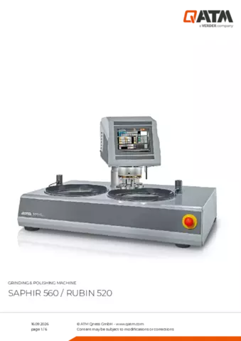 Product data sheet Saphir 560.3 with Rubin 520.3