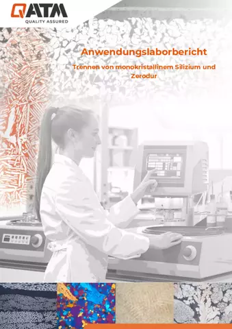 Trennen von monokristallinem Silizium und Zerodur