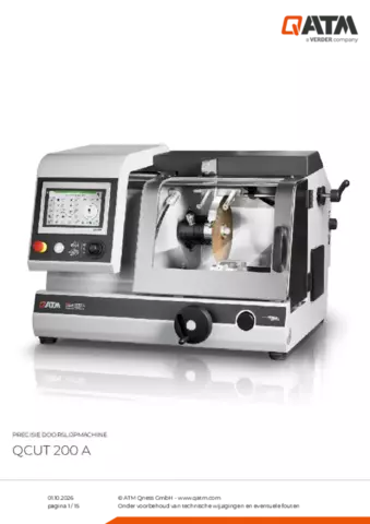 Productinformatieblad Qcut 200 A