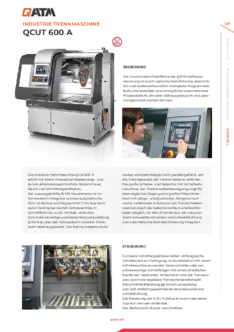 Qcut 600A Katalogseiten