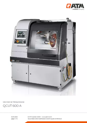Fiche produit Qcut 600 A