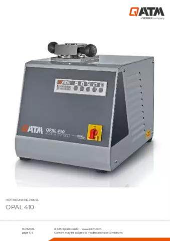 Product data sheet Opal 410