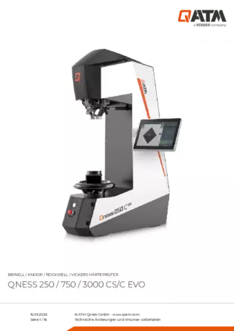 Produktdatenblatt Qness 250-750-3000 CS EVO