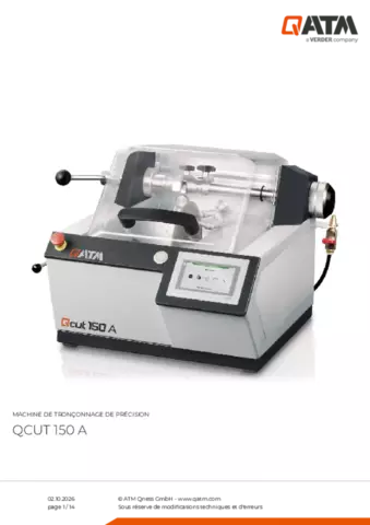Fiche produit Qcut 150 A