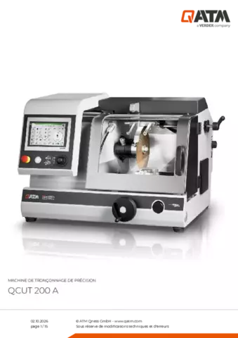 Fiche produit Qcut 200 A
