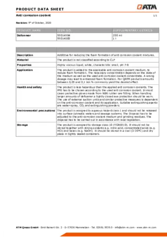 Defoamer