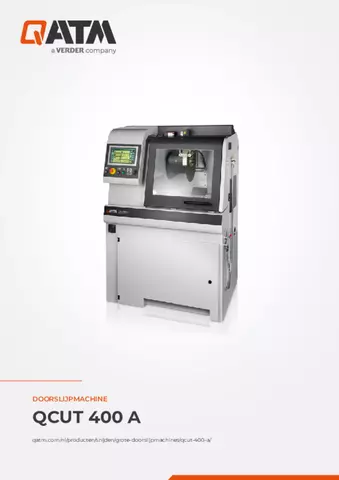 Productinformatieblad Qcut 400 A