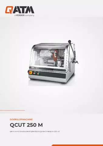 Productinformatieblad Qcut 250 M