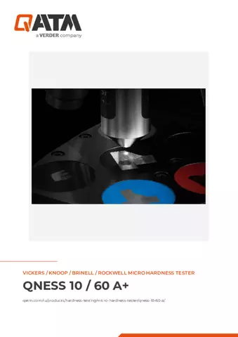Паспорт изделия Qness 10-60 A