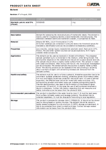 Alcoholic picric acid 5%
