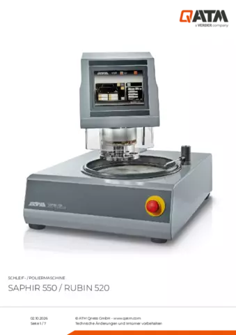 Produktdatenblatt Saphir 550.3 with Rubin 520.3