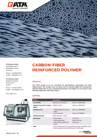 Carbon-fiber reinforced Polymer