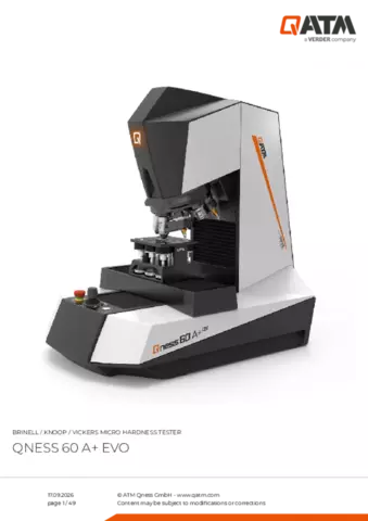 Product data sheet Qness 60 A EVO