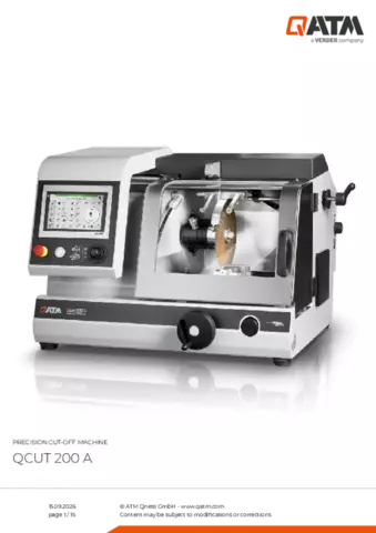 Product data sheet Qcut 200 A