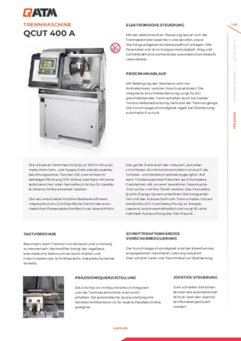 Qcut 400A Katalogseiten