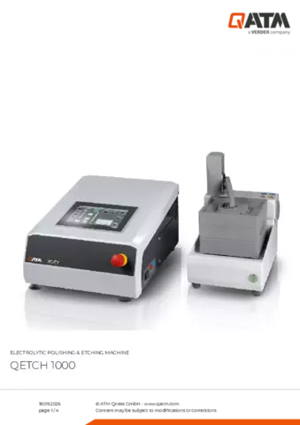 Product data sheet Qetch 1000