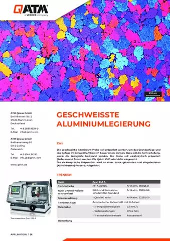 Geschweisste Aluminiumlegierung