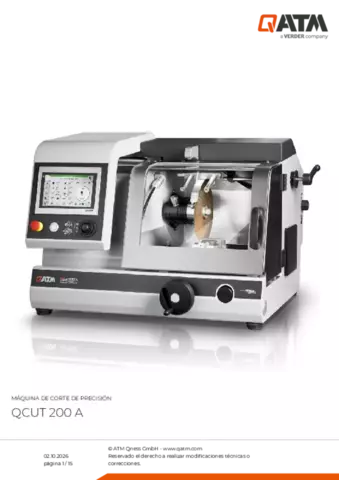 Hoja de datos del producto Qcut 200 A